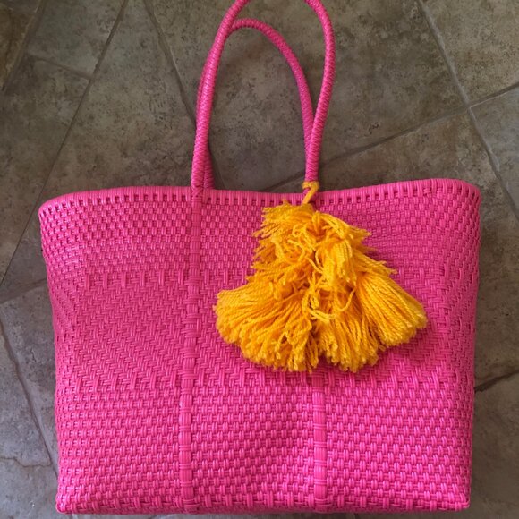 Source Unknown Handbags - Large Woven Tote Bag - Made of Recycled Plastic
